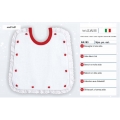 BAVETTA NATALE  IN TELA AIDA CM.21x 21 CONFEZ. 3 PEZZI