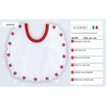 BAVETTA NATALE  IN TELA AIDA CM.20x 19 CONFEZ. 3 PEZZI