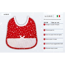 BAVAGLIA IN PIQUET MILLERIGHE - CONFEZIONE 2 PEZZI