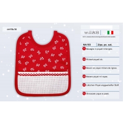 BAVAGLIA IN PIQUET MILLERIGHE - CONFEZIONE 2 PEZZI