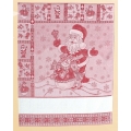 STROFINACCIO JACQUARD NATALE CON FASCIA TELA AIDA CM.50x70