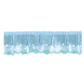TIROLESE PLISSET IN RASO/ORGANZA CON POIS CM.3,5 - PEZZA MT.9,14