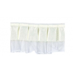 TIROLESE PLISSET IN RASO E ORGANZA CM.4 - PEZZA MT.9,14