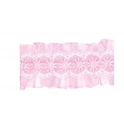 TIROLESE PLISSET ORGANZA DOPPIA BALZA - PEZZA MT. 4,57