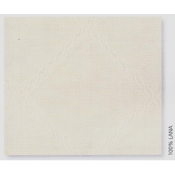 TELA RICAMO LANA CON INSERTI AIDA A ROMBI ALT.180 CM. - 100% LANA