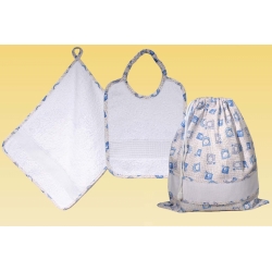 SET ASILO STAMPATO - 3 PEZZI