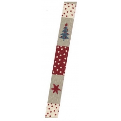 NASTRO NATALE MM/15 - ROTOLO 20 MT
