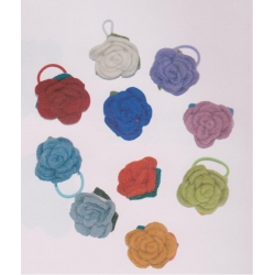 FIORI DI FELTRO CON ASOLA - DIAMETRO 6 CM.