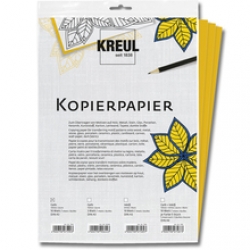 FOGLIO CARTA COPIATIVA FORMATO A4 COLORE GIALLO - 10 FOGLI