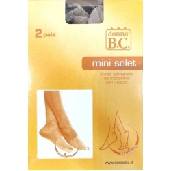 PUNTA IN COTONE SALVA PIEDE E SALVA CALZA - MINI SOLET - CONF. 24 PAIA