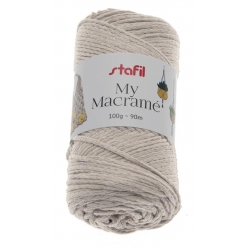 FILATO MACRAMÈ - 70% cotone riciclato 30% poliestere - CONF. 10 GOM.