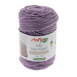 MACRAMÈ CORDY - 70% cotone riciclato 30% poliestere - CONF. 4 GOM.