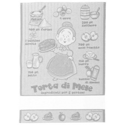 STROFINACCIO "TORTA DI MELE" - CONFEZIONE 3 PEZZI
