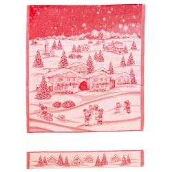 STROFINACCIO JACQ. NATALE CON FASCIA TELA AIDA CM.50x70 - 3 PEZZI