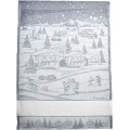 STROFINACCIO NATALE LUREX CON FASCIA TELA AIDA CM.50x70 - 3 PEZZI