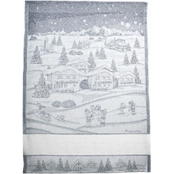 STROFINACCIO NATALE LUREX CON FASCIA TELA AIDA CM.50x70 - 3 PEZZI
