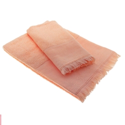 COPPIA ASCIUGAMANO  FRANGIA - 100% COTONE