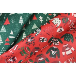 PANNO LENCI STAMPATO CHRISTMAS  CM.90 - 100% POLIESTERE