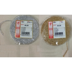 Cordone lurex art.4001 mm.1.5  - rotolo 50 metri