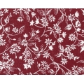COTONE STAMPATO "FIORI e FOGLIE" CM. 150  - COTONE 100%