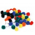 POMPONS MM/25 - COLORI ASSORTITI - BUSTA 125 PEZZI