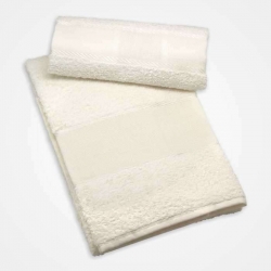SET BAGNO IN SPUGNA CON TELA  AIDA COMPOSTO DA SALVIETTA E OSPITE