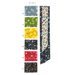 SBIECO DI COTONE STAMP. FIORI E FRUTTI - BIA12 - CONF. 25 METRI