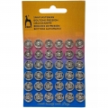 PONY BOTTONI AUTOMATICI  N.  00 - MM/6 - CARTINA DA 36 PEZZI