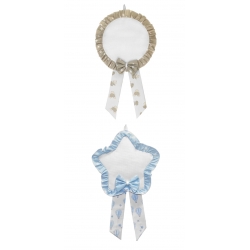 FIOCCO NASCITA CON TELA  AIDA - cm51x32