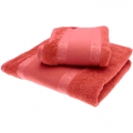 COPPIA ASCIUGAMANO FRANCESCA  COLORI SCURI - 97%COTONE 3%VISCOSA