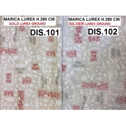 TESSUTO MARICA NATALE LUREX -  COTONE/ POLIESTERE -  ALTEZZA  CM.280