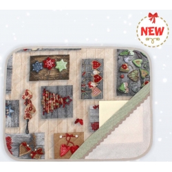 TOVAGLIETTA AMERICANA NATALE DA RICAMARE CM. 35x45