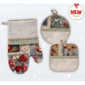 SET FORNO NATALE DA RICAMARE - CONF. 1 SET