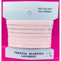 TRECCIA ELASTICA LAVABILE N.08 (MM. 5) - FARFALLE DA  5  MT. -