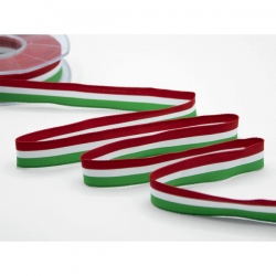 NASTRO TRICOLORE MM/ 10 - ROTOLO x 25 METRI