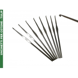 UNCINETTI ACCIAIO PER COTONE SCATOLA DA 12 PZ.
