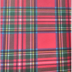 VELLUTO STAMPATO TARTAN - CM. 140