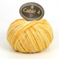 SILKE - CABLE' 4 STAMPATO - 100% cotone - GOMITOLO 100 GR. - CONF. 5 GOMITOLI