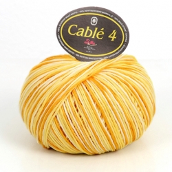 SILKE - CABLE' 4 STAMPATO - 100% cotone - GOMITOLO 100 GR. - CONF. 5 GOMITOLI