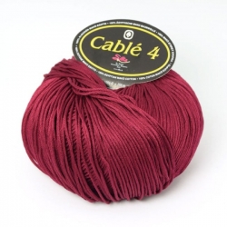 SILKE - CABLE' 4 - 100% cotone - GOMITOLO 100 GR. - CONF. 5 GOMITOLI